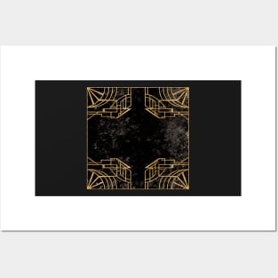 Art Deco design - black velvet jazz Posters and Art